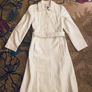 Rare calfskin CK collection trench coat suit 4/6